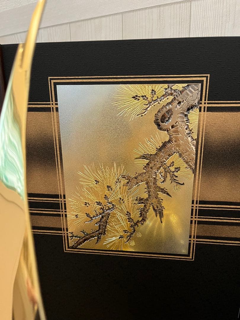 五月人形 吉徳大光 着用兜 二曲屏風 収納飾り