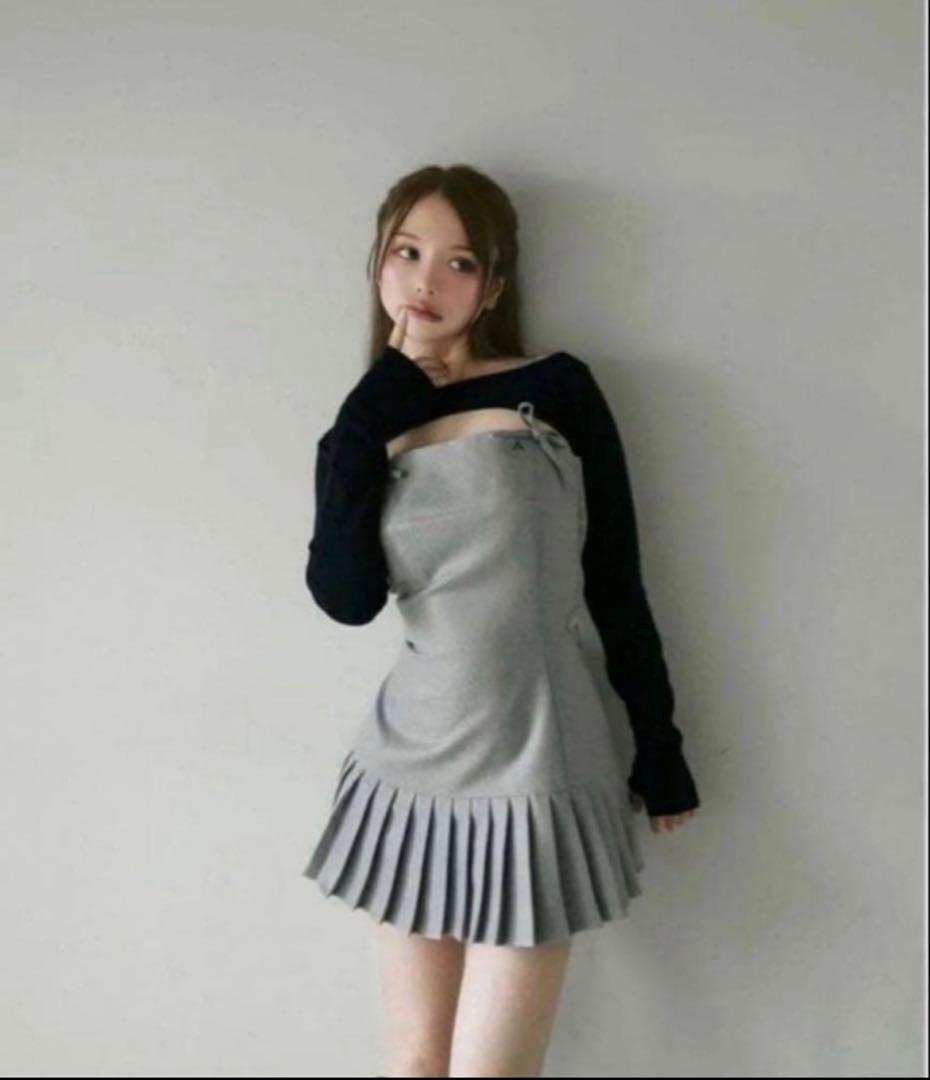 ワンピース andmary Karen knit set mini dress free