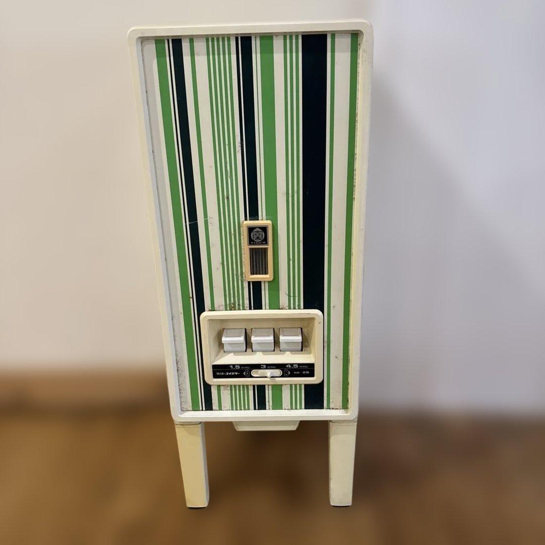 昭和レトロ　ポップ　タイガー　ストライプ　米びつ ライスストッカー