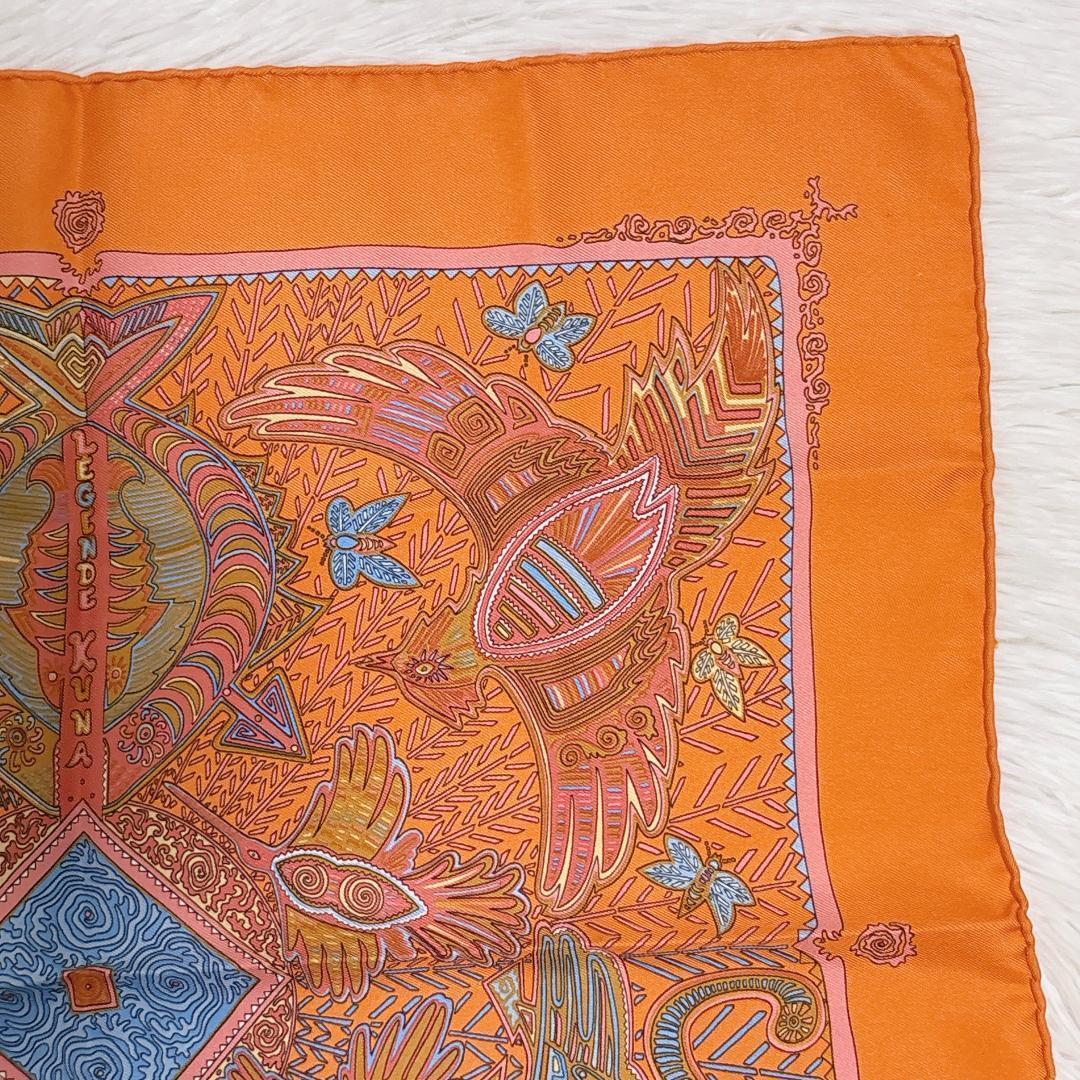 極美品✨HERMES エルメス スカーフ カレ40 パナマのクナ族の伝説 シルク