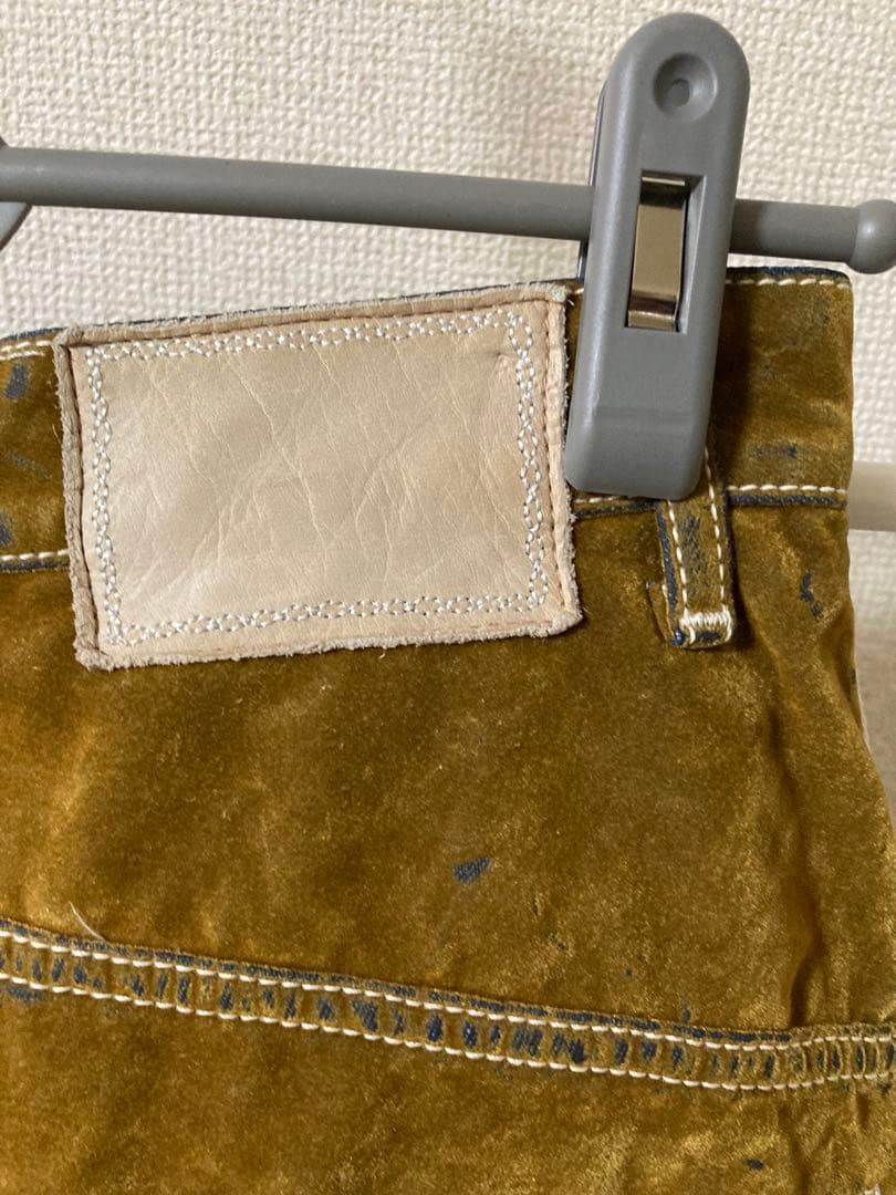 ミナペルホネンfeteフロッキー加工デニム38