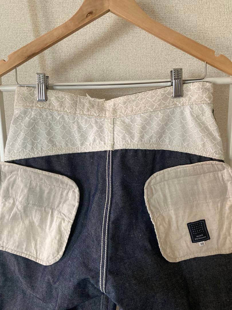 ミナペルホネンfeteフロッキー加工デニム38