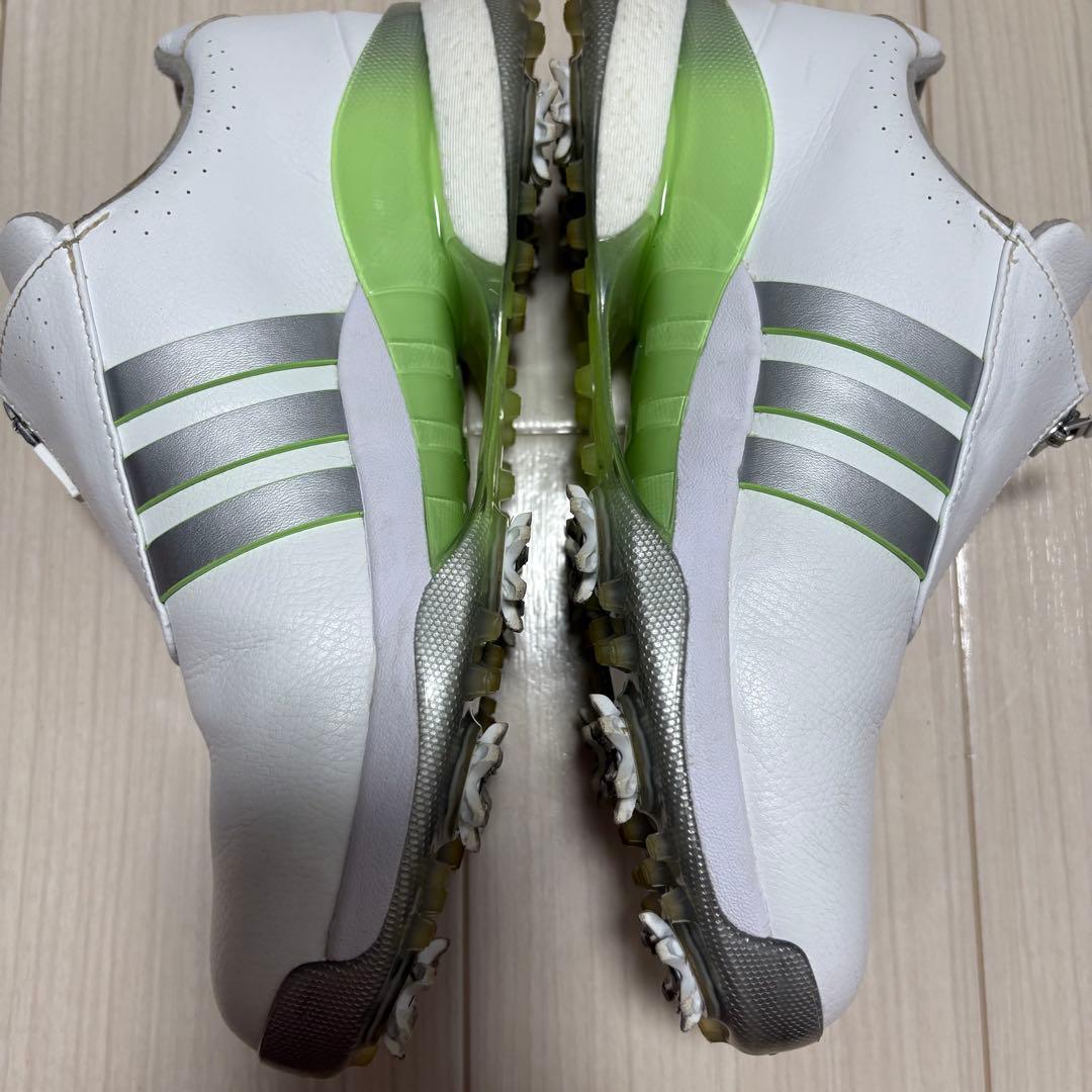 adidas GOOST ゴルフシューズ 女性用 ホワイト/グリーン