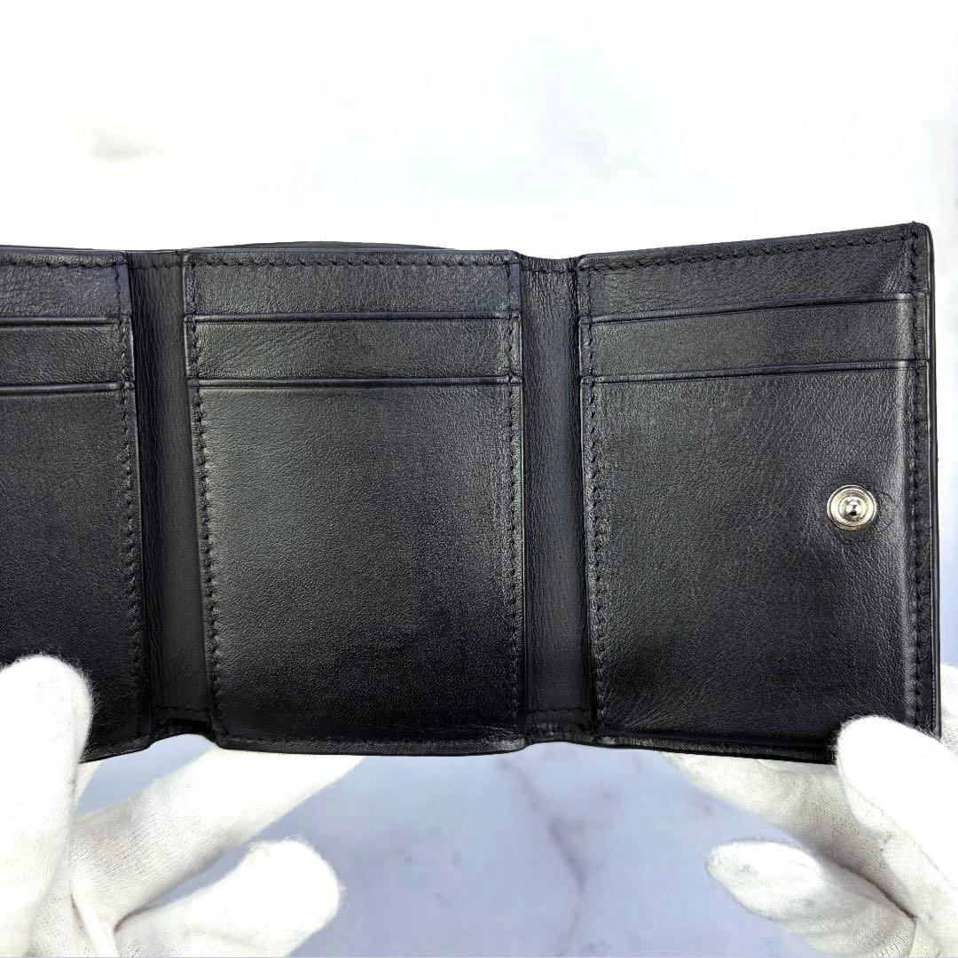 【極美品✨】LOEWEアナグラム トライフォールド ウォレット三つ折り財布