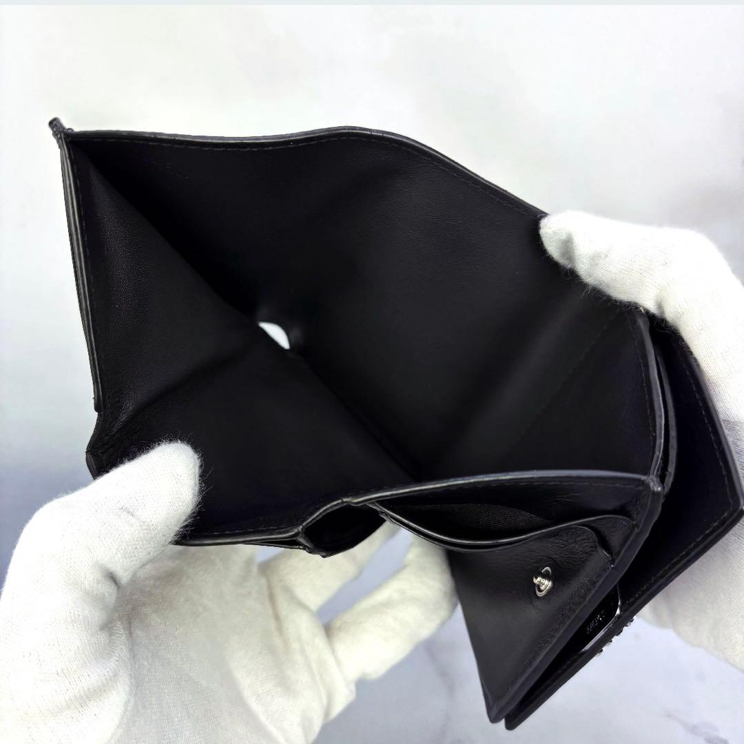 【極美品✨】LOEWEアナグラム トライフォールド ウォレット三つ折り財布