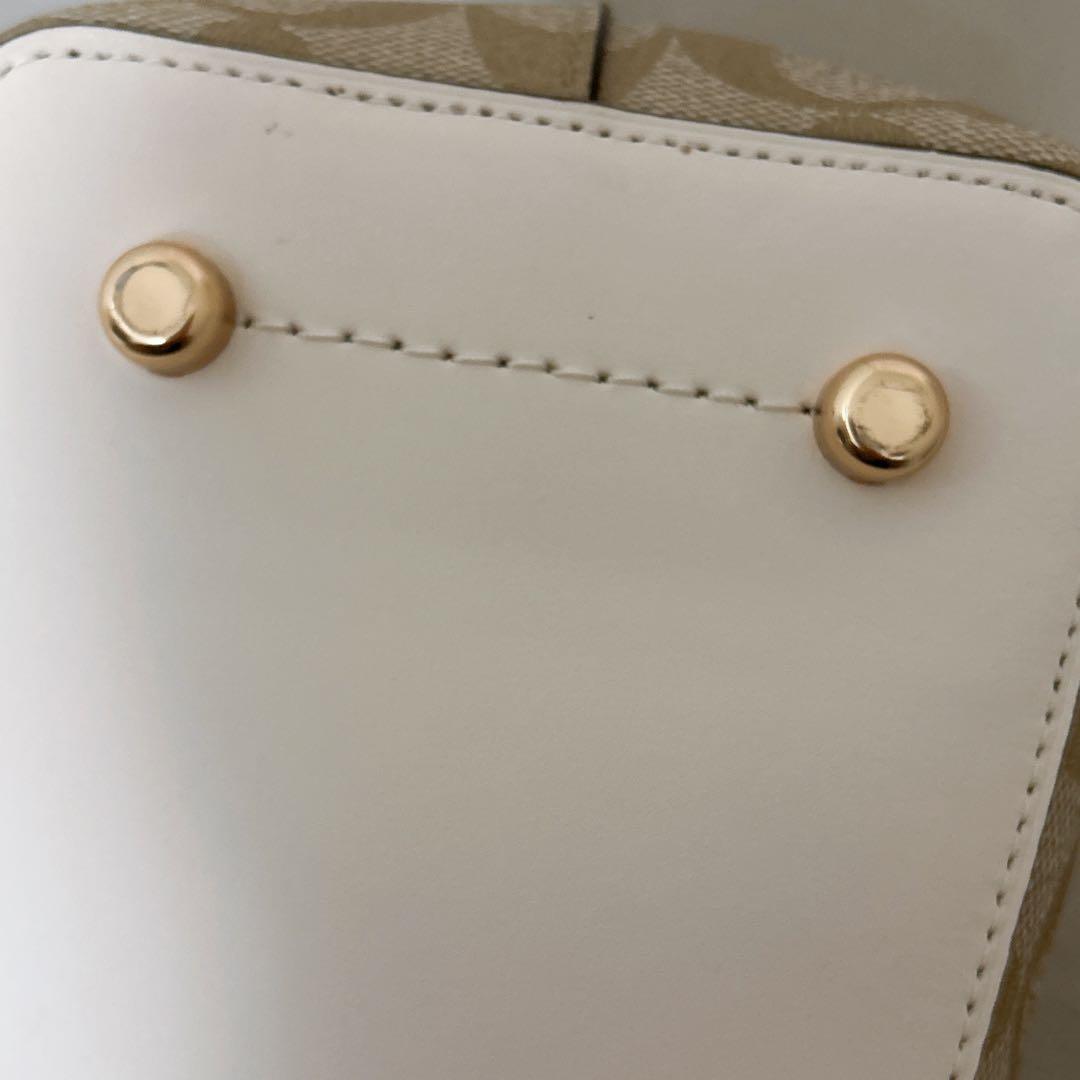 【美品】COACH トートバッグ ベージュ/ブラウン
