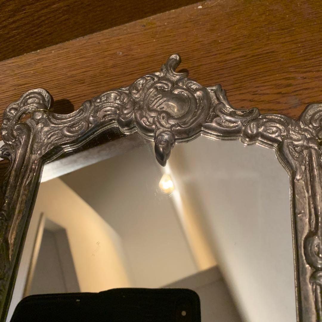 アンティーク　フォトフレーム風　鏡