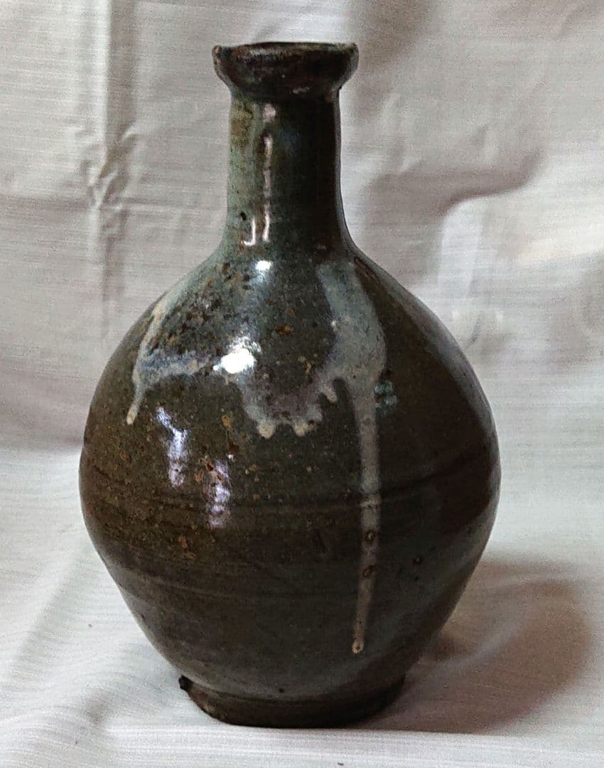 西尾八面焼徳利 T143