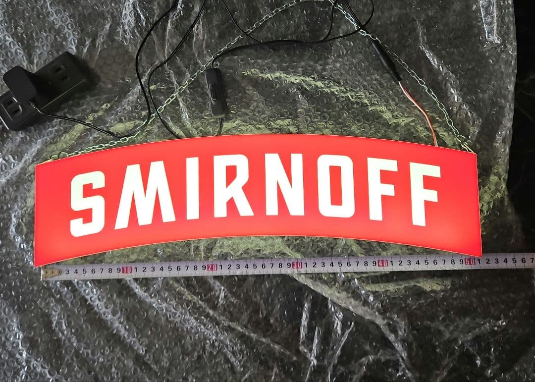 《非売品》SMIRNOFF スミノフ 電装看板 ネオンサイン