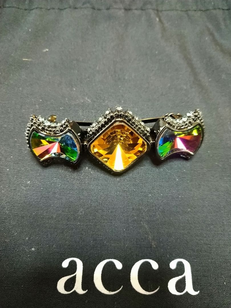 acca カラフルストーン バレッタ