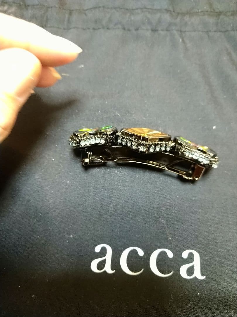 acca カラフルストーン バレッタ
