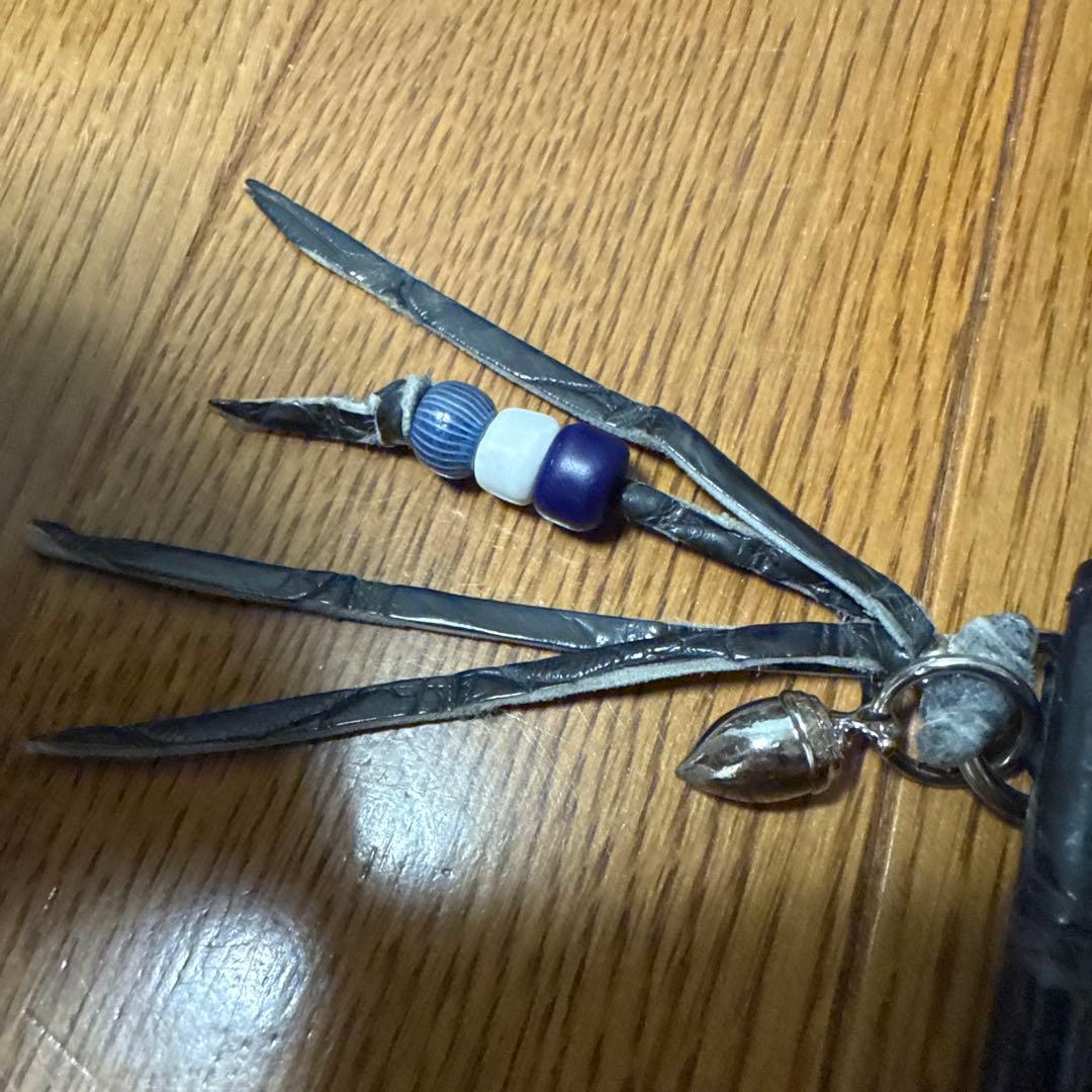 ブルーナボイン　クロコ　マネークリップ　ウォレット