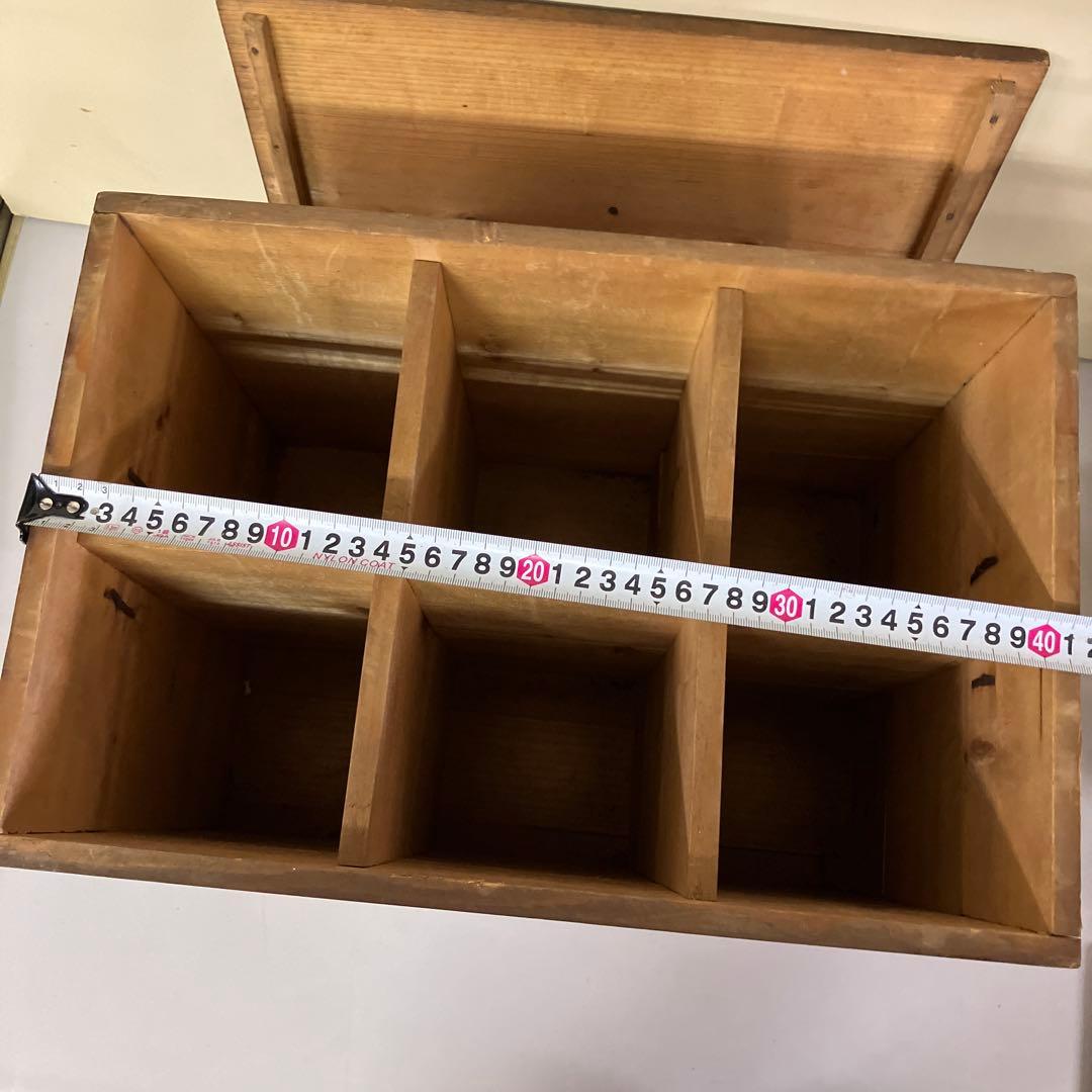 B-4 昭和レトロ 古道具 木製 木箱 ボックス ケース ウッドボックス 収納