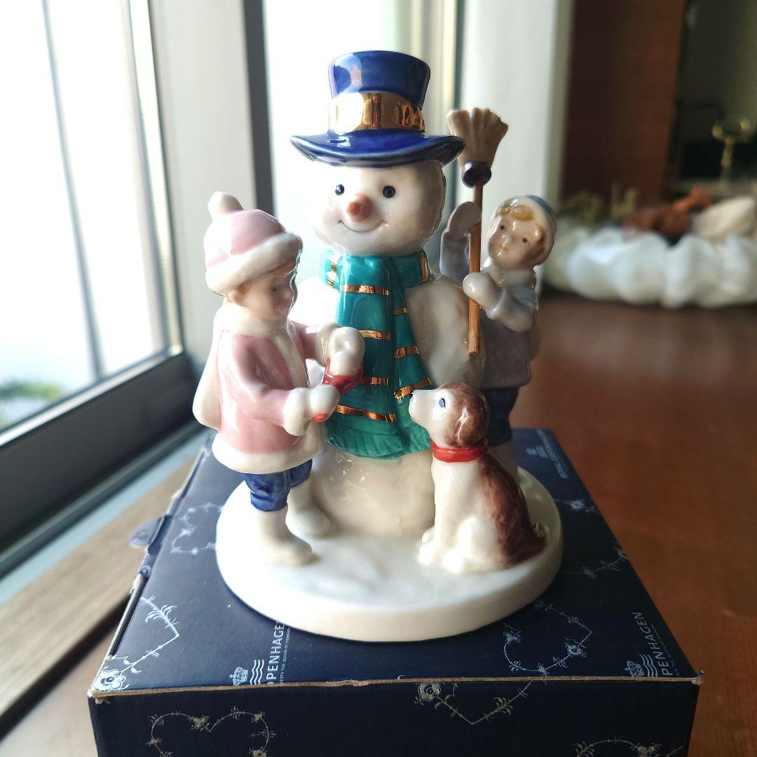 ロイヤルコペンハーゲン　スノーマンフィギュリンクララ&ペーター　クリスマス