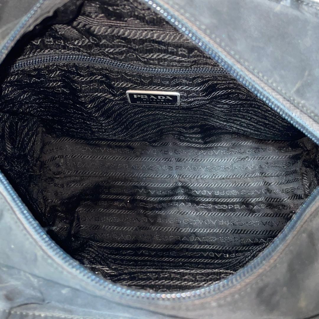 【良品】PRADA プラダ　トートバッグ　ハンド　ナイロン　ブラック　黒　肩掛け