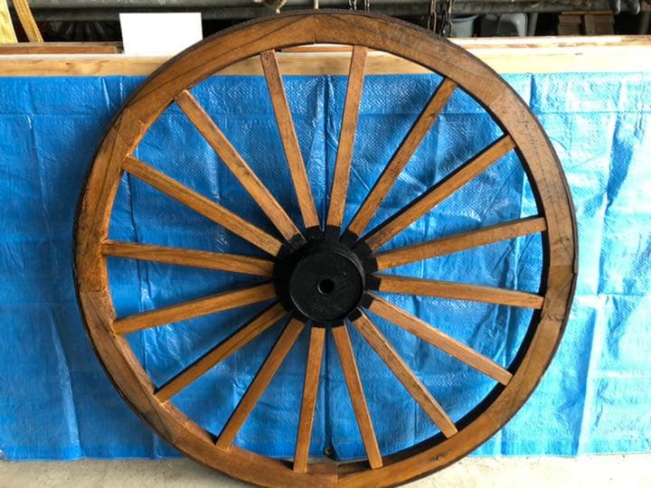 大八車の車輪