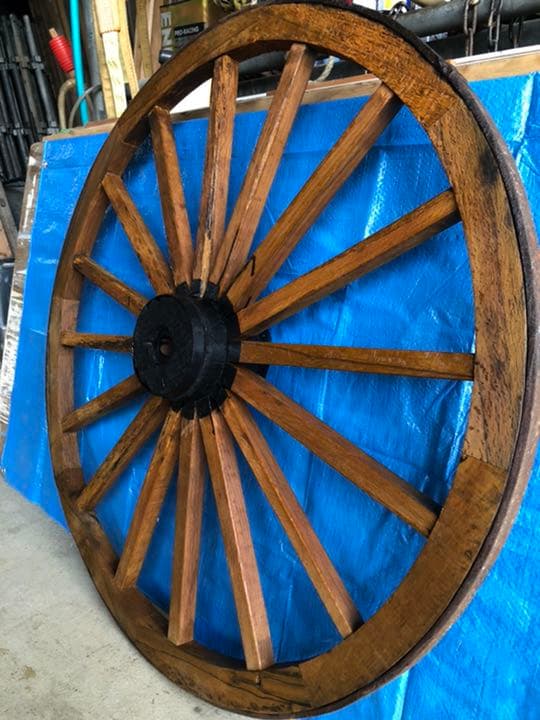 大八車の車輪