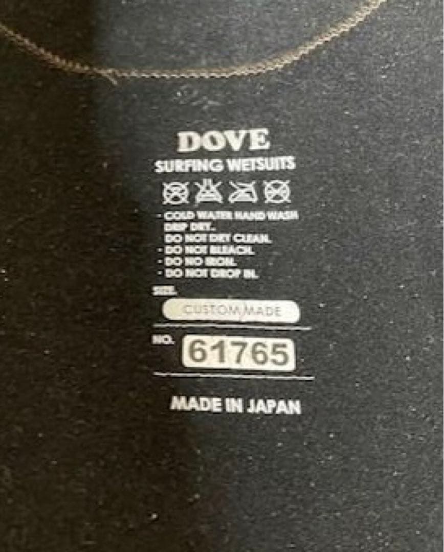 ウェットスーツ　セミドライ　dove
