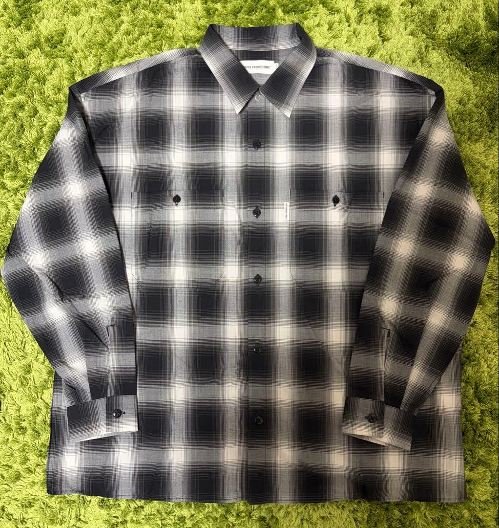 トップス COOTIE T/W Work L/S Shirt Ombre Check