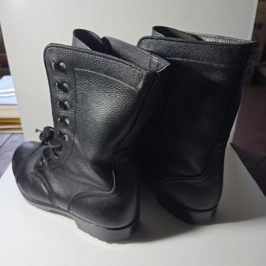 ミリタリーブーツ 黒 レザー ハイカット27cm