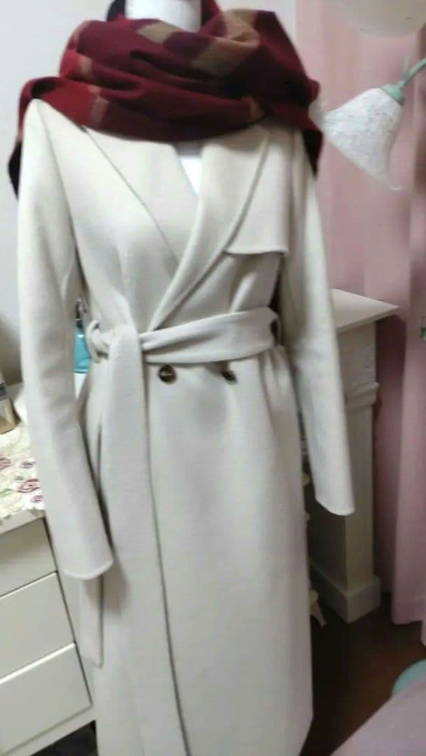 超良品⭐︎エポカ ウールリバーコート ダブルフェイス ウエストベルト付き