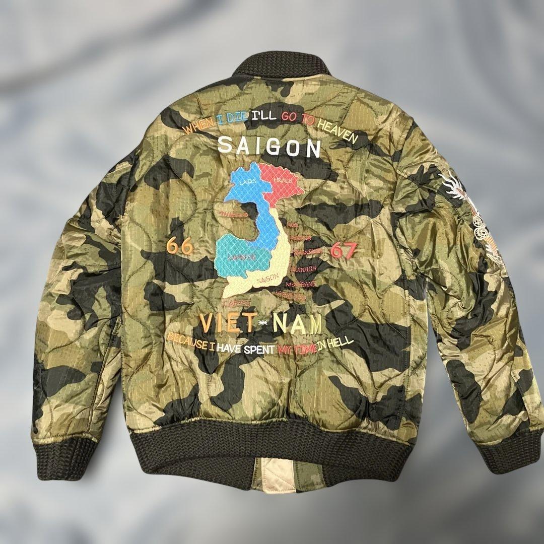 BILVAN 迷彩柄　刺繍ベトジャン サイズ40 ビルバン　未着用品