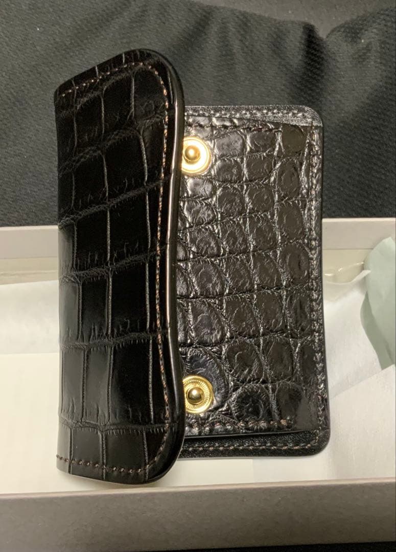 ワイルドスワンズ　タング　クロコダイル／サドル　ブラック