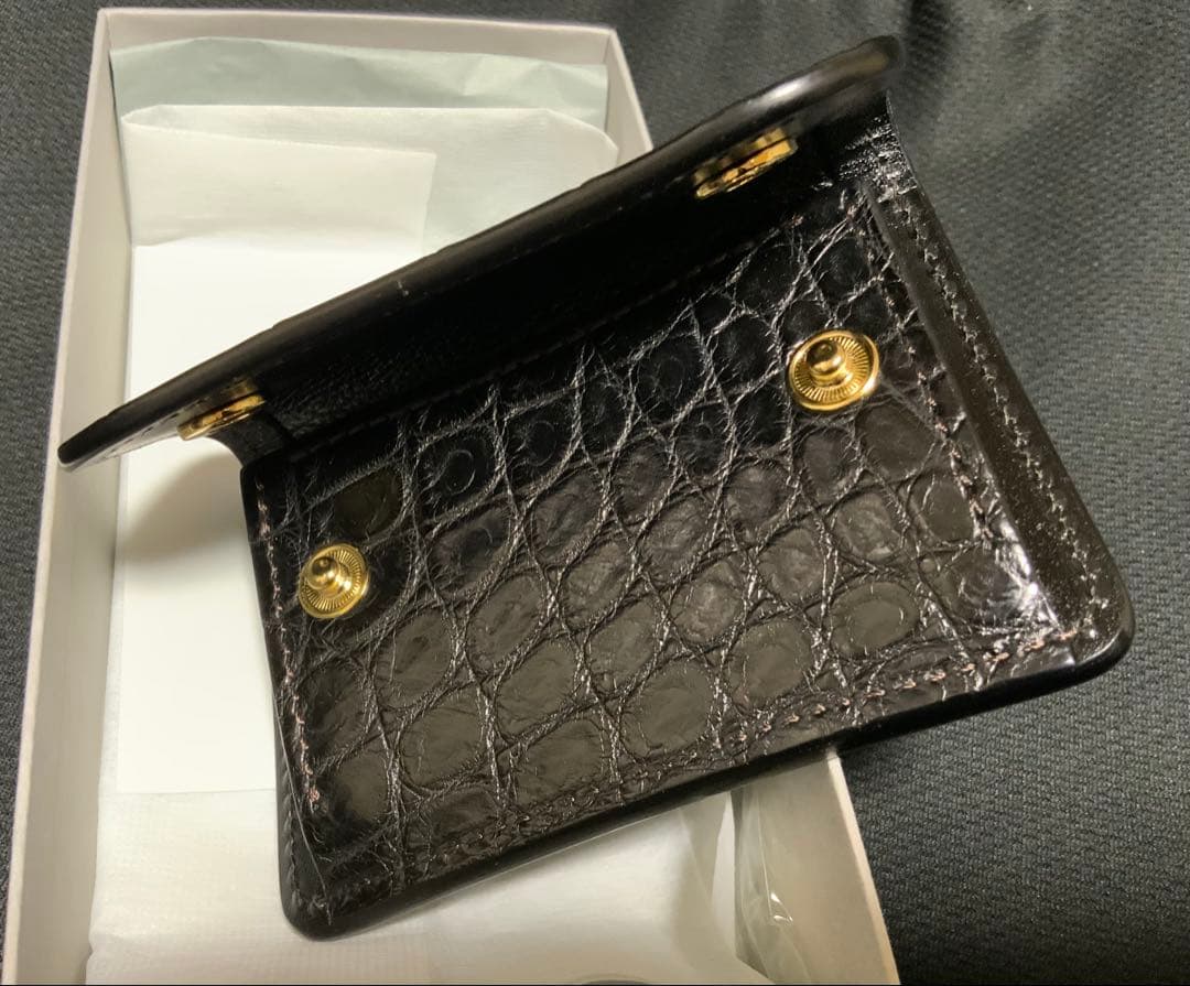 ワイルドスワンズ　タング　クロコダイル／サドル　ブラック