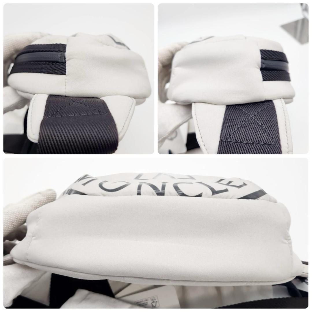 モンクレール ボディバッグ ロゴ ウェストポーチ メンズ タグ付き 美品