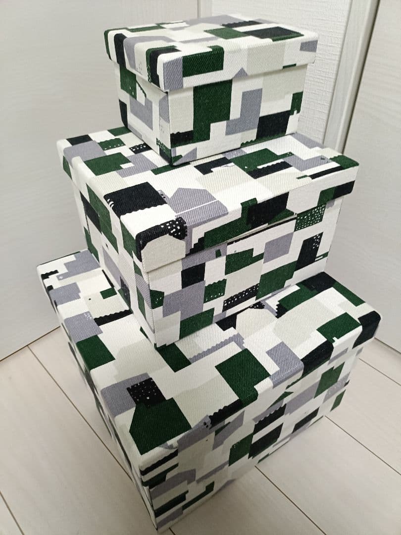 新品未使用　ミナペルホネン　ファブリックボックス　大中小　３個セット　正規品