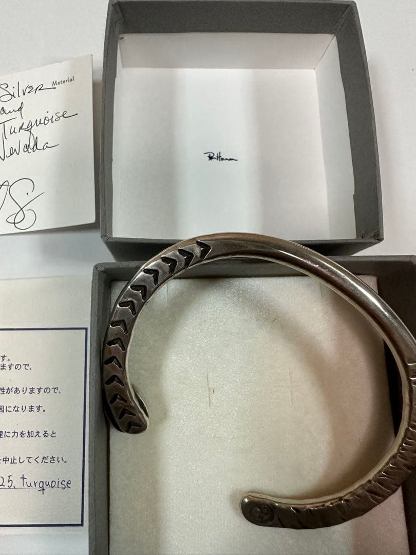 Rothman ターコイズ　シルバーバングル　ロンハーマン
