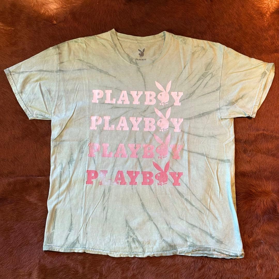 playboy プレイボーイ タイダイ 古着 XLサイズ y2k FJ