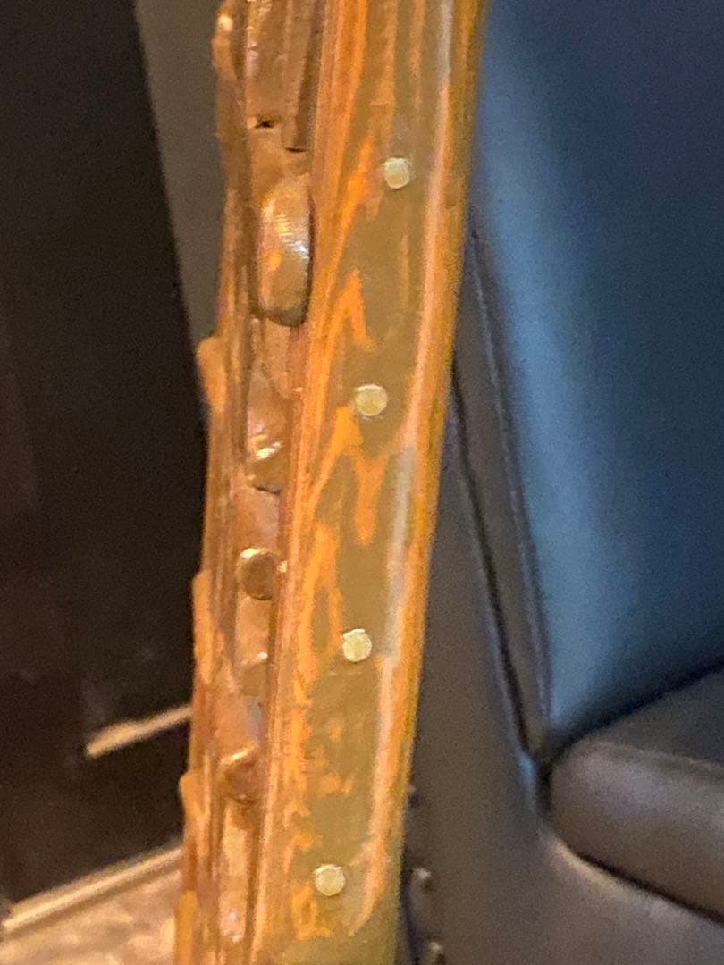 超希少♦️重厚なデザイン♦️アンティーク ウッド チェア 便利な引き出し付♦️送料込