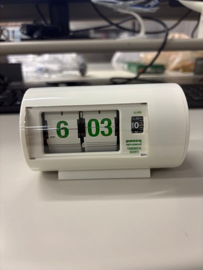 penco アナログ置時計 ホワイト