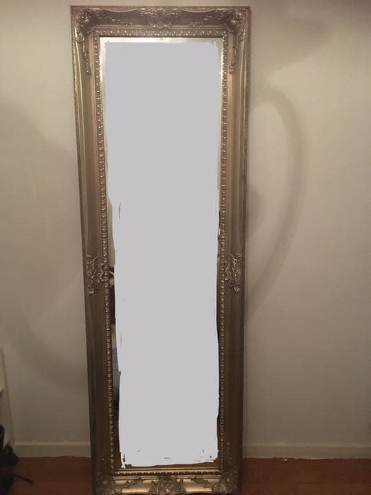 送料込＊アンティーク　ロココ調姿見　zara 好き　シャビーシック