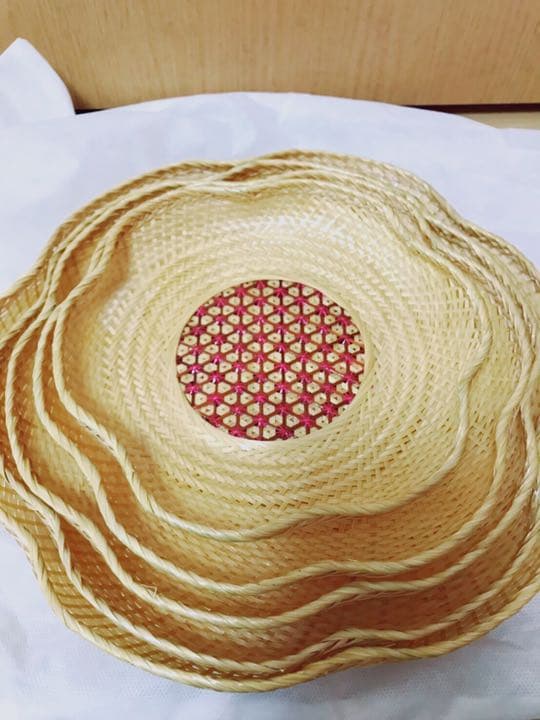 値下げ///タイ王室御用達プラニー竹工房カゴセット