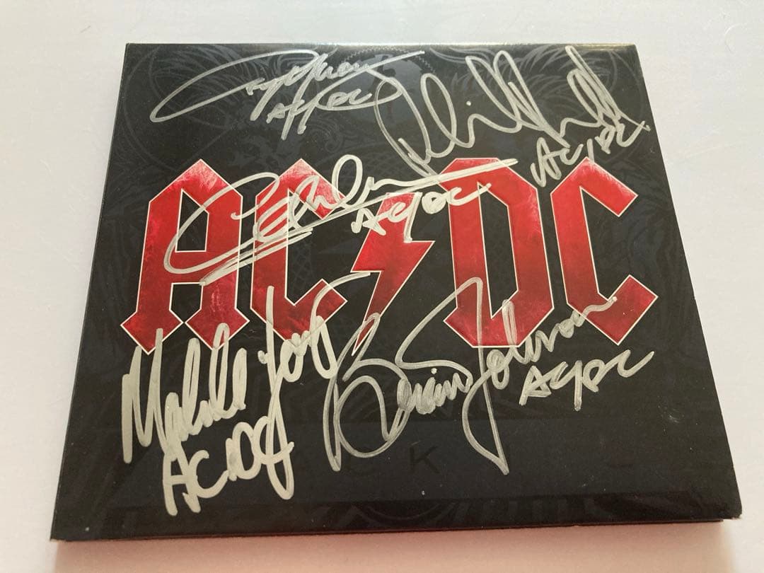 レア　acdc 直筆　サイン　ac/dc アンガスヤング　ハードロック