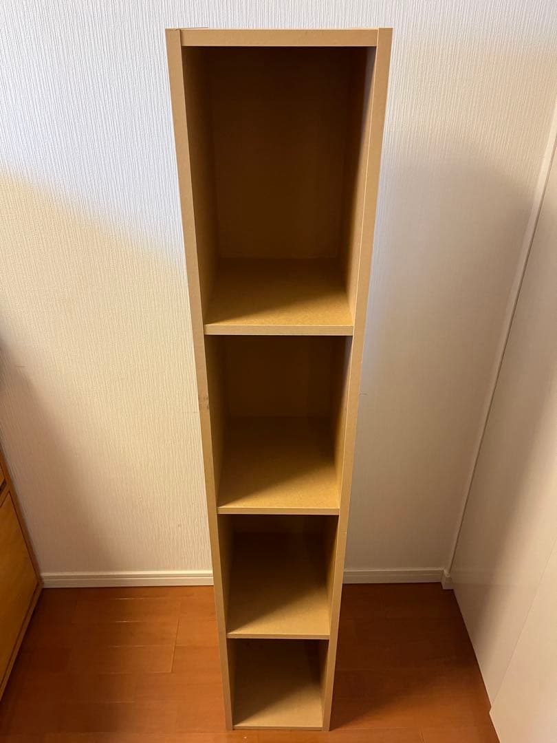パルプボードボックススリム4段・幅25×奥行29×高さ144cm