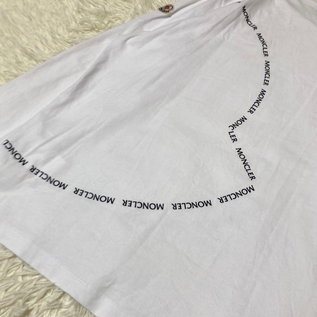 【大きいサイズ】MONCLER Tシャツ　長袖　22SS ホワイト　綿　XL