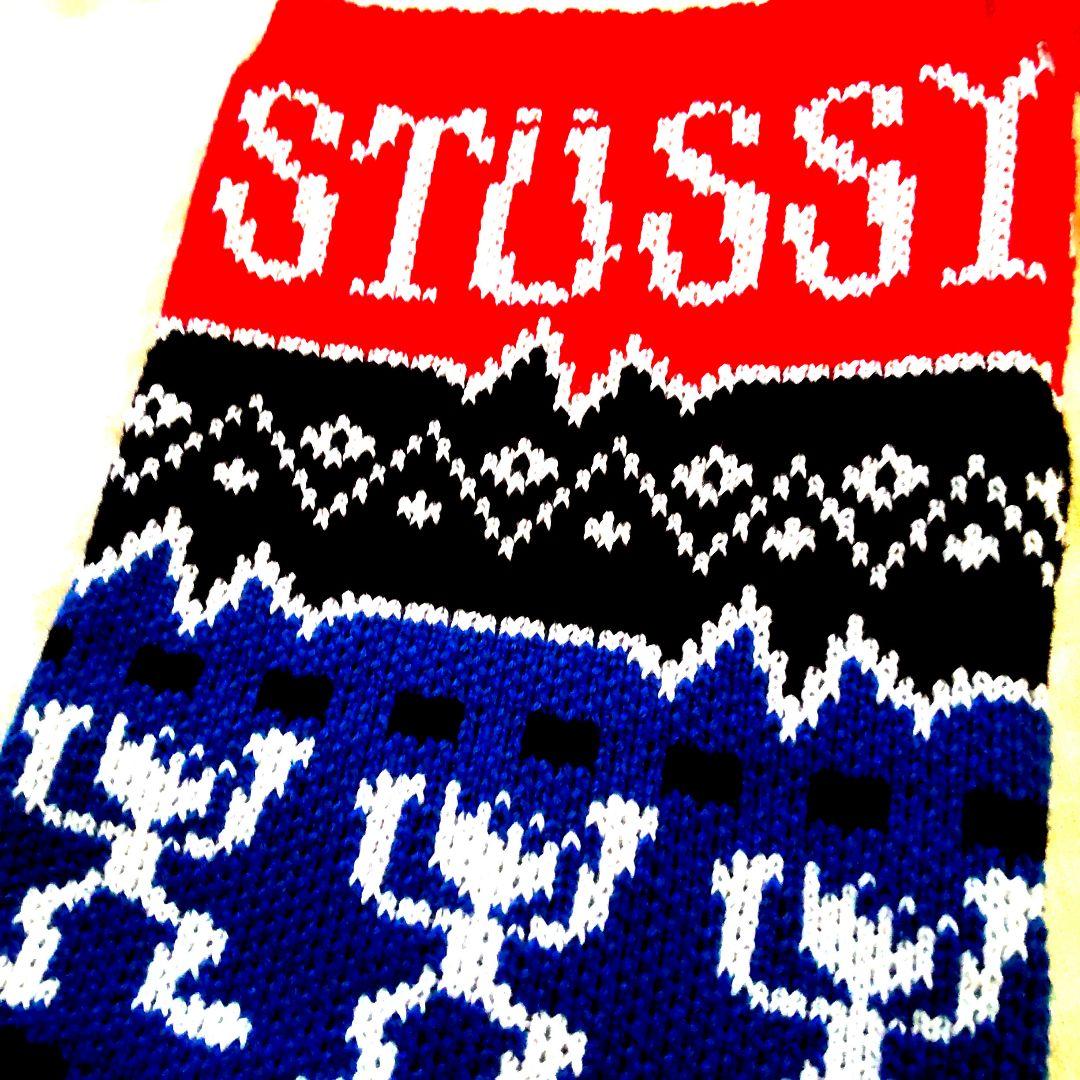 STUSSY 非売品クリスマス柄大型ニットソックス