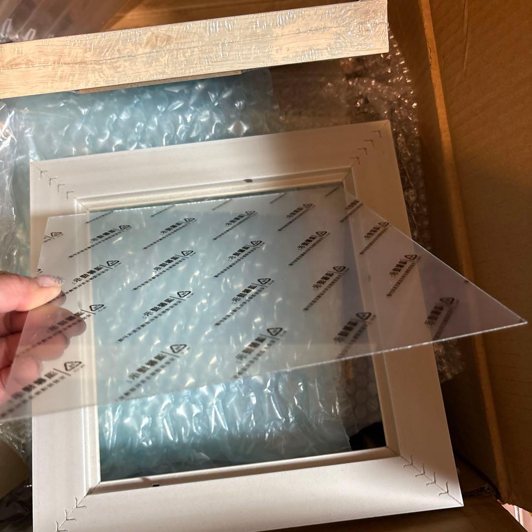 30個セット ホワイトフォトフレーム 木目調 額 額縁 写真立て おしゃれ