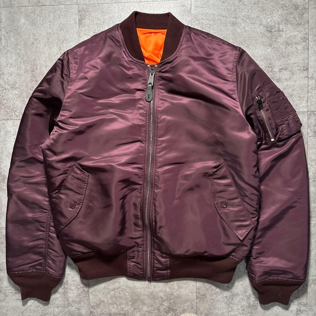 希少カラー　alpha ma-1 flight jacket パープル　紫　XL