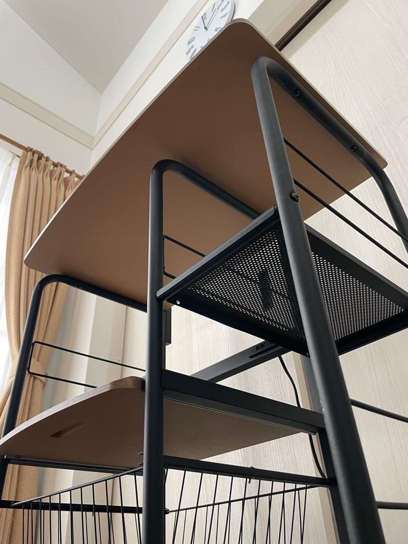 NOCE ノーチェ レンジラック キッチンボード ウォールナット/ブラック