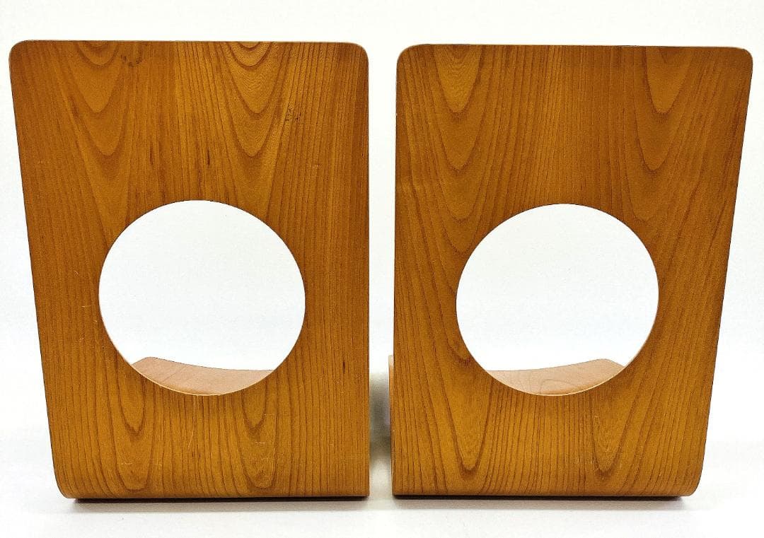 Tendo 天童木工 座椅子 2脚セット 藤森健次 曲げ木 ケヤキ板目 曲木⑨