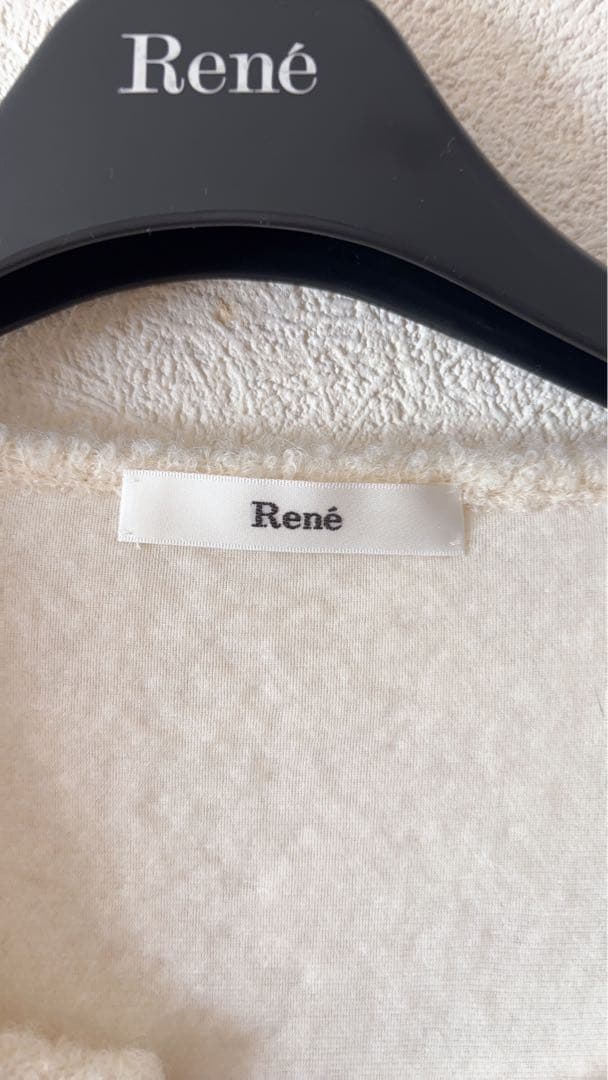 René タグ付き美品　オフホワイト　刺繍付きロングコートorワンピース