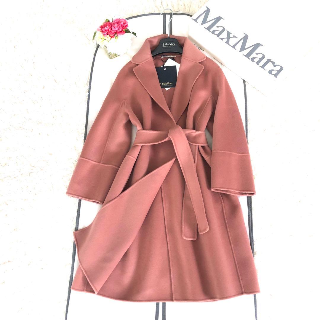 新品タグ付‼️【マックスマーラ】36希少スモーキーピンク　コート