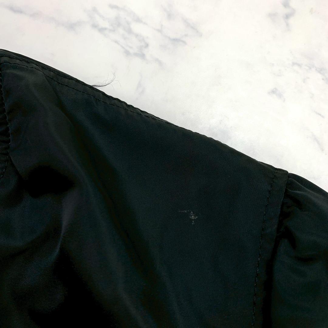 80s USA製 ALPHA MA-1 フライトジャケット 黒 L　D975