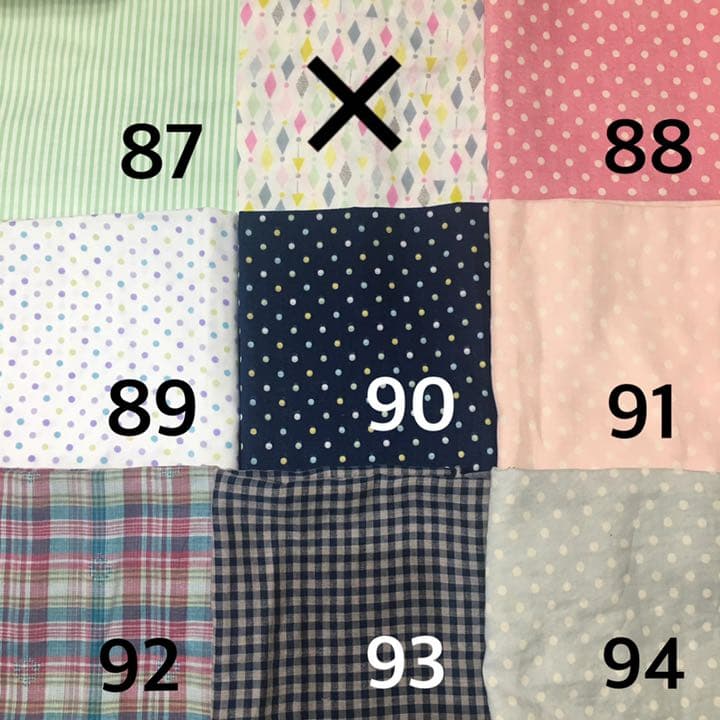 オーダー用ガーゼ生地ページ”チェック・ドット・プレーン“