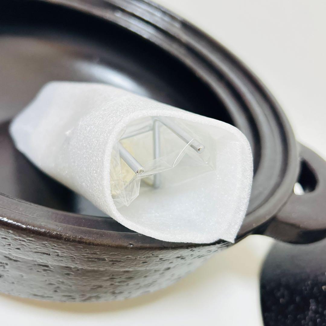 【未使用品】長谷園 IH対応 ヘルシー蒸し鍋 黒釉 小 土鍋