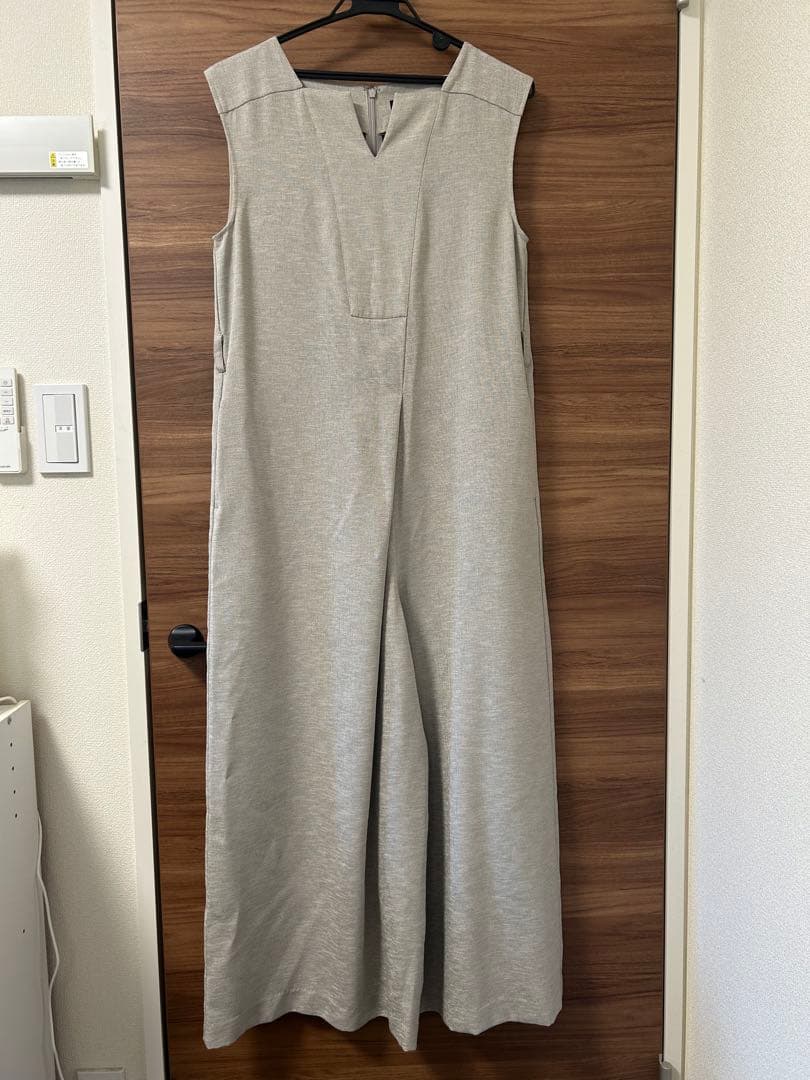 allureville(アルアバイル)リネンオックスベルト付オールインワン